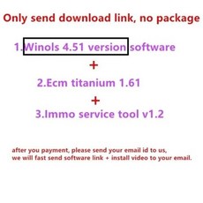 Winols 451 Winols 426 winols 424 플러그인 포함 자동차 수리 Ecm 티타늄 161 Immo 서비스 도구 v12 새로운 Damos 2023 판매, 3) only send email