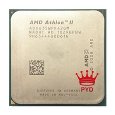 AMD Athlon II X4 635 2.9GHz 쿼드 코어 CPU 프로세서 ADX635WFK42GI/ADX635WFK42GM 소켓 AM3 938pin, 한개옵션0