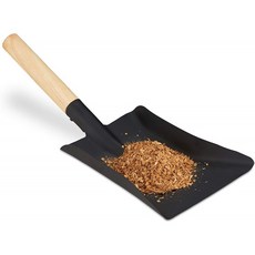 독일직배송 나무 손잡이 목조 숯 삽 오븐 및 그릴 재 삽 강철 42cm 검은 색으로 삽을 휩쓸고 있는 릴렉스데이, 1