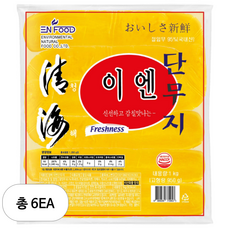 이엔푸드 청해 이엔 단무지, 1kg, 6개
