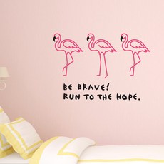 핑크플라밍고벽지