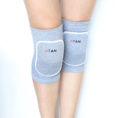 쇼핑몬스터 댄스용 무릎보호대 관절패드 폴댄스 집안일 배드민턴 골키퍼 등산 산악 8, M, 라이트 그레이 2 팩