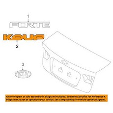 Kia Kia Genuine OEM Forte Cerato Koup Emblem 86311-1M310 (2009-15): Au
