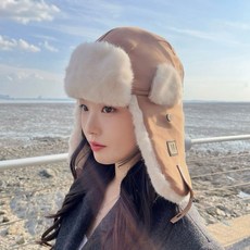 프리미엄 스웨이드 털안빠지는 귀달이모자 겨울털모자 군밤모자 남녀공용