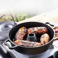 군고구마 냄비 직화 옥수수 가정용 군밤 전용 오븐팬, 22cm 냄비 + BBQ 그릴, 1개