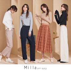 [MILLA]밀라 21Pre-Spring 텐셀모달 혼방 티블라우스 4종