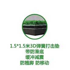 런치패드 연습용 전용 충격 골프 수업 매트연습 두꺼운 골프채 매트, T02-1.5*1.5미터 3D스프링 퍼팅매트 미끄럼방지