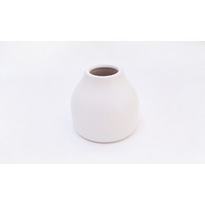 캔들아트 화이트 심플 도자기 용기, 350ml, 1개