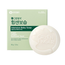 그린핑거 힘센 보습 인텐시브 베이비 비누, 80g, 15개