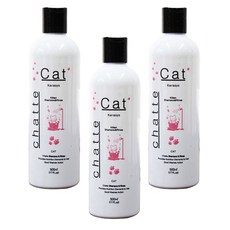샤뜨 고양이 자묘용 키튼 샴푸 린스 겸용, 3개, 500ml
