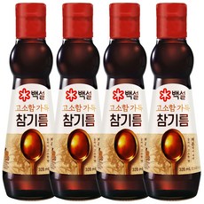 백설 진한참기름, 320ml, 4개