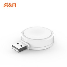 휴대용 애플워치 충전기 MFI인증 A&R 유그린 Apple Watch CHARGER, 1개, USB-A