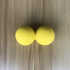 힘줄이 골을 터뜨렸다 필름 근육 릴렉스 마사지 공 혈위치 헬스 피트니스 하키 땅콩 구기 종목의 하나 건 스트레치볼, 더블 볼 （땅콩 타입 ）엘로