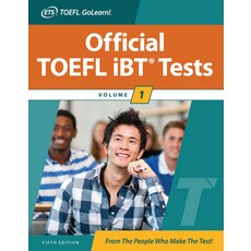 (영문도서) Official TOEFL IBT Tests Volume 1 Fifth Edition Paperback, McGraw-Hill Companies, English, 9781265479077