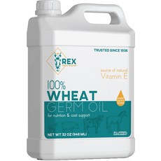 REX(동물) 강화 밀 배아 오일 보충제, 32-oz bottle, 1개