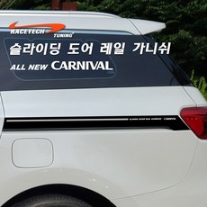 올뉴카니발 더뉴카니발 YP 슬라이딩 도어 레일 가니쉬, B1.무광블랙_원형