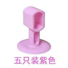 문꽝방지도어링 매트 실리콘 부딪치다 냉장고 오픈 흡판 벽 완충 문고정장치 충돌을 방지함 문뒤 보호케이스, 5마리다 자색 H