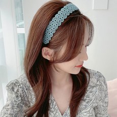 넓은레이스머리띠