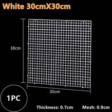 다기능 수족관 격리 분리기 어항 그리드 트레이 보드 액세서리 네트 바닥 플레이트 언더 자갈 1PC, White 30x30cm (1PC)