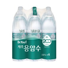 닥터유 유라벨 제주용암수, 2L, 6개