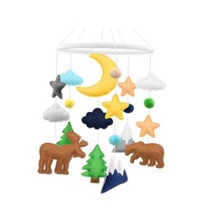 QDY 유아용 침대 모바일 침대 벨 교수형 사랑스러운 사진 스럽다 아기, 58cm, 펠트, 다색, 1개