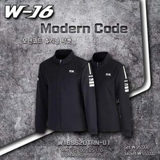 W-16 [W-16] 더블식스틴 여성배드민턴트레이닝복 TRN01 블랙컬러