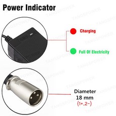 고속 충전 리튬 배터리 충전기 선풍기 강한 열 방출 하이 퀄리티 18V 18.5V 5 시리즈용 21V 5A, 05 미국, 11) 3-Pin XLR - US