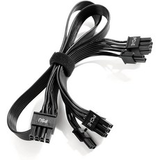 EVGA G+G2 G3 G5 GA GM B3 B5 T2 모듈형 전원 공급 장치용 PSU VGA Male to Dual PCIe 8 (6+2) Pin Male PCIE GPU 전원, 한개옵션0