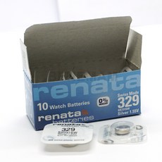 RENATA 스위스 정품 Renata 배터리 코인건전지 시계건전지 329(SR731SW), 1개