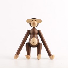 원숭이목각 홈 액세서리 장식 현관 수제 나무 제품, 검은 호두 단풍 원숭이20cm