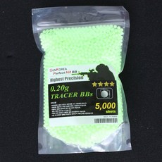 GK 정밀 야광 비비탄 0.2g x 5000p, 1개, 그린