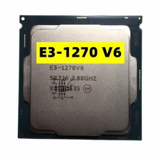 C236 칩셋 E3-1270V6 프로세서용 제온 E3-1270 V6 CPU SR326 3.8GHz 4 코어 8 스레드 8MB 72W LGA11, 한개옵션0