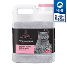 [애경] 휘슬 리얼 샌드 고양이 배변 응고모래 7kg x1개, 1개, 블루