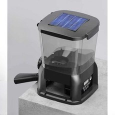 물고기 사료급식기 자동 피더 수족관 거북이 배식기, 10L 태양광 리튬 배터리, 1개