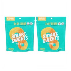스마트스위트 피치 링스 150g 2팩 SmartSweets Candy Peach Rings, 2개