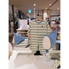 (백화점 상품) [블루독 베이비]24FW 민트 캔디 모자 세트 우주복ch(44A7004118) 출산선물 외출복 우주복 백일돌선물 조카 775059