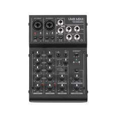 아리스노보 UMB-MIX4 USB 오디오믹서 오디오인터페이스 USB믹서 유튜브믹서 영상회의믹서 PC연결, UMB-MIX4 오디오인터페이스