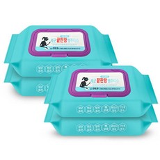 듀듀클린 세균끝판왕 행주티슈80매 물걸레청소포, 4개