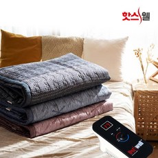 핫스웰 천연섬유 탄소매트 온열매트 전기매트_싱글, 바이올렛