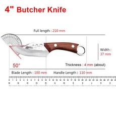 잭 나이프 칼 자동 야외 바베큐 캠핑 생존 사냥 나무 손잡이 스트레이트 식 고기 주방 요리사 요리, 11.F knife, 1개