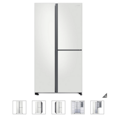 삼성전자 양문형 냉장고 846L 방문설치, 코타PCM 화이트, RS84B5041CW