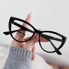 Cateye 대비 광학 안경 프레임 안티 블루 라이트 컴퓨터 독서 여성 패션 신제품