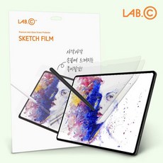 랩씨 갤럭시 탭 S9 울트라 S8 울트라 공용 저반사 지문방지 종이질감 소프트 스케치필름 (2매), 단일=LABC-488-GTS9U-SF2, 상세 설명 참조