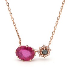 1캐럿다이아목걸이