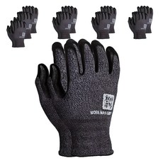 천하무적 NBR코팅 워크맨 실속형 그립 장갑 양손착용 L, 블랙, 10개 블랙, 10개