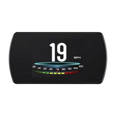 T800 유니버설 디지털 자동차 HUD 헤드업 디스플레이 GPS 속도계 스마트 트립 컴퓨터 속도 전압 시계 MPH 알람 저전압 포함
