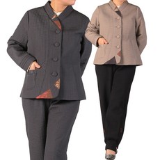 MF202 여자 겨울 무광저고리+바지 세트 생활한복 개량한복