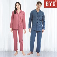 BYC 남성 긴팔 순면 잠옷 상하세트 이지남세트