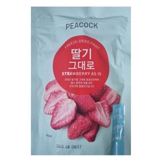 피코크 국내산 딸기를 동결건조한 딸기 그대로 18g x 1개