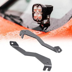 Samman F150 후드 디치 라이트 마운트 랩터 엔진 후드 힌지 LED 포드 장착 브래킷 큐브 LED 포드 안테나 포드 F150 2004-2014 및 1세대 SVT 랩터와 호환, Samman F150 후드 디치 라이트 마운트 랩터 엔, 1개